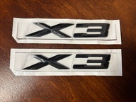BMW F25 X3 NOWY EMBLEMAT KLAPY BAGAŻNIKA CZARNY POŁYSK OEM 51147362473
