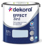 Dekoral Effect 3w1 Farba PLAMOODPORNA matowa błękitny 2,5l