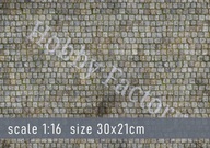 Podstawka pod model "Kostka Bruk" skala 1:16 roz.A4 druk PCV 3mm HF1602