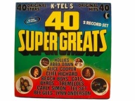 40 SUPER GREATS - 2LP ALICE COOPER SANTANA BEE GEES ABBA PROCOL HARUM