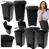 Kosz na śmieci Kadax 45 l czarny bezdotykowy z pedałem
