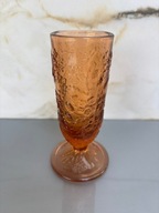 Wazon strawberry poziomki szkło Ząbkowice PRL