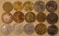 ŻETONY, TOKENY - CIEKAWY ZESTAW 15 ŻETONÓW, TOKENÓW