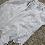 Firana/firanka woal haftowany z kryzą 3cm,sz.500 x wys.155cm, F1