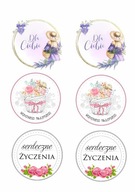 WYDRUK CUKROWY NA TORT DZIEŃ MAMY DEKORACJA do TORTU okrągły + TEKST