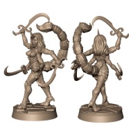 Scorpion Lady Kobieta Skorpion Potwór Pinup Druk 3D Królowie Grobowców