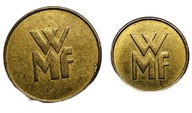 2 Żetony WMF 22 i 17,5 mm, używane w ich automatycznych ekspresach do kawy
