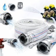 WĄŻ STRAŻACKI OGRODOWY 1CAL 30M DO POMPOWANIA WODY SZAMBA STRAŻAK