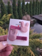 Spineczki do włosów dla dziewczynek zajączki handmade 2 szt.