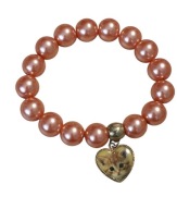 Bransoletka na gumce handmade kotek 16cm rękodzieło