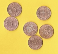 ISLANDIA 5 AURAR 1965 r.