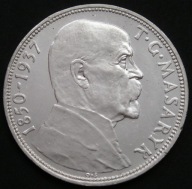 Czechosłowacja 20 koron 1937 - Tomas Masaryk - srebro