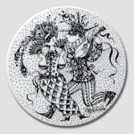 PLAKIETA LUTY FEBRUARY MID CENTURY Bjorn Wiinblad danish design 60's