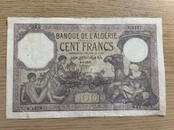 Algieria - 100 franków - 1933 - rzadki