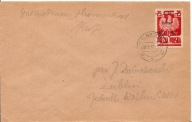 KALISZ -koperta -znaczek 356 B14 -stempel 31.3.1945 rok