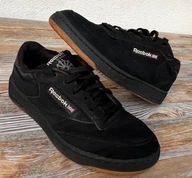 REEBOK - CLUB C85 - 42 - 8 - CZARNE - ZAMSZ