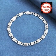 Bransoletka łańcuszkowa BOHO – platerowana srebrem 925 – 20 cm