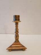 VINTAGE ŚWIECZNIK LICHTARZ ANGIELSKI MOSIĄDZ MOSIĘŻNY