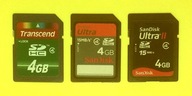 SDHC 4 GB >> S A N D I S K Ultra >> S A N D I S K Ultra II