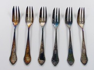 Widelczyki deserowe Hefra- wz. Romański | sztućce plater do ciasta komplet