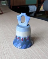 Dzwonek Ceramiczny Ręcznie Malowany | Folk Rękodzieło Dekoracja PRL