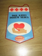 STOMIL DĘBICA Dar Krwi Darem Serca PCK 10 lat Proporczyk z PRL