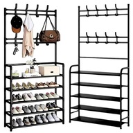 WIESZAK STOJĄCY NA KURTKI I REGAŁ NA BUTY 2W1 IDEALNY ORGANIZER DO WNĘKI