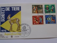 Berlin Zach. - ochrona zwierząt - Mi. 418-21 FDC