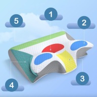 Poduszka Ortopedyczna Do Spania NA PLECACH BRZUCHU BOKU Pianka 60x14x40