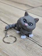 Uroczy Koci Breloczek 3D - Brelok Druk3d fidget Keychain mixGadzet
