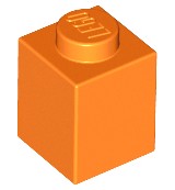 Lego 3005 Klocek 1x1 Pomarańczowy 4173805 3szt New