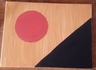 Obraz Wielka Piramida o zmierzchu/brzasku akwarela na płótnie