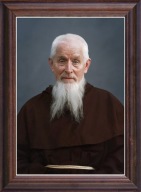 Obraz brat Zenon Żebrowski portret w drewnianej ramie ze szkłem