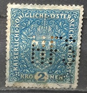 Austria - Perfin - dziurkowany 22/5