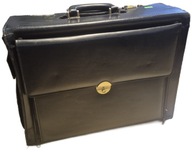 Teczka Pilota FRAZEN Zamykana na KOD skóra! RETRO BARDZO ŁADNA