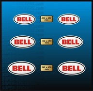 2x Naklejka z Logo BELL naprawcza na kask Nalepka Emblemat Znaczek 4 - 5 cm