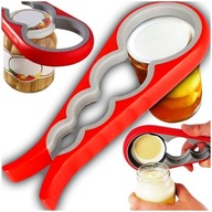 Uniwersalny otwieracz do słoików butelek nakrętek regulowany 4w1