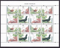 1994 Gołębie hodowlane Fi arkusik 3363-66 ** perforacja prawo, lewo