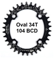 Owalna Zębatka Narrow Wide Snail 34T 104 BCD OVAL