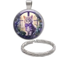 Brelok do kluczy/ka - Kot - ozdobna zawieszka, plecak, portfel