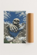 Plakat bez ramy 50x70cm Ziemia Dusz mistyczny duch astralny motyw symbolika