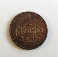 moneta Wolne Miasto Gdańsk 1 pfennig 1926