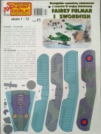 Super Modelik 1/2000 samoloty Fairey Fulmar i Swordfish