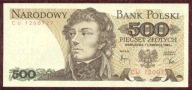 500 zł. 1982 r. ser. CU UNC b. rzadka seria - PIĘKNY !!!