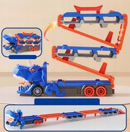 Transformujący się Dinozaur Ciężarówka z 6 samochodzikami