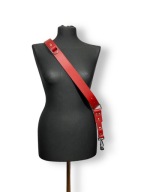 Pasek do aparatu skóra naturalna czerwony 3cm