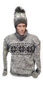 Sweter, swetr góralski wełniany