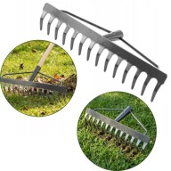 GRABIE DO ZIEMI LIŚCI TRAWY METALOWE 18 ZĘBÓW MOCNE HARTOWANE MAAN PROFI