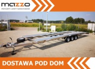 Przyczepa Laweta ALUMINIOWA GALA DOSTAWA 850x204 DMC 3,5t NA 2 AUTA ŁAMANA