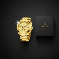 Luksusowy zegarek męski POEDAGAR Gold